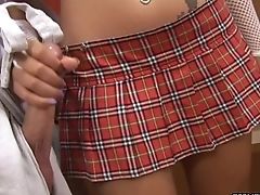 Ardent Asian Student In Uniform Is Leaned Over And Fucked Rear End Fairly Hard